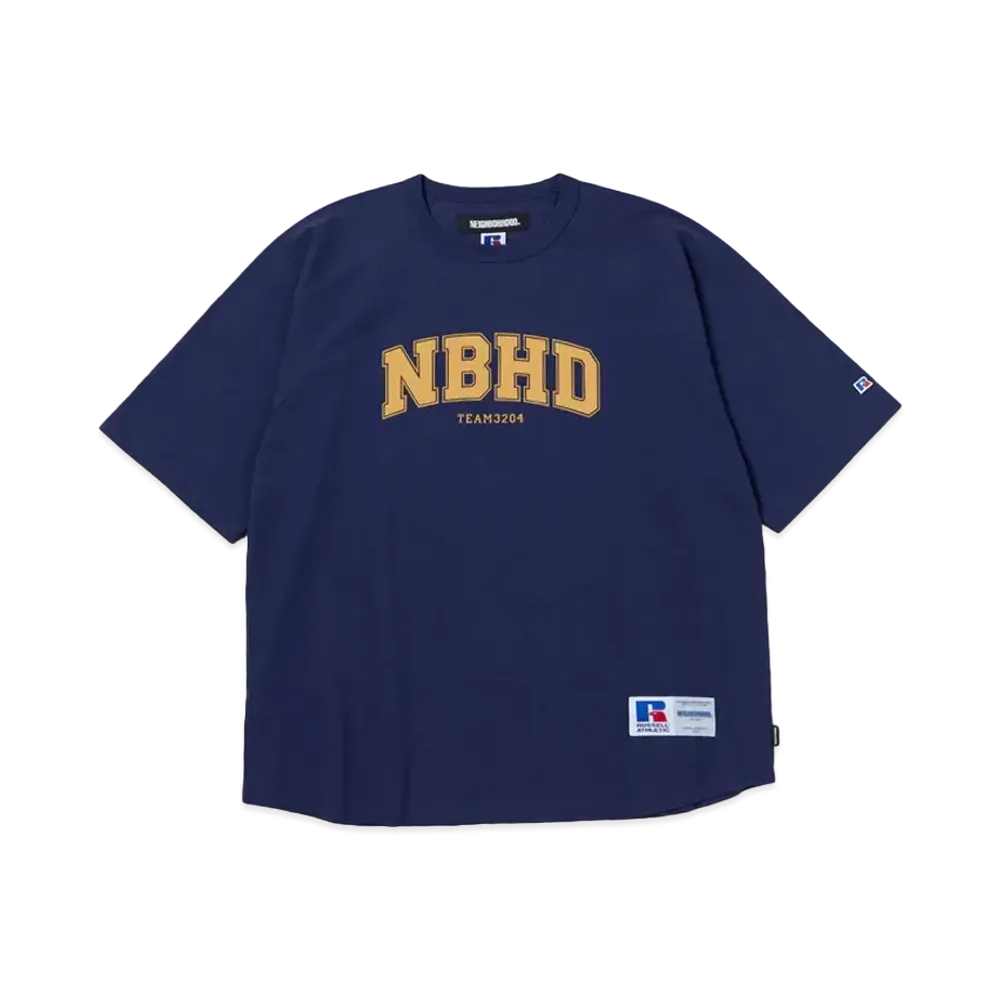 NEIGHBORHOOD x RUSSELL ATHLETIC . Crewneck SS "Navy"