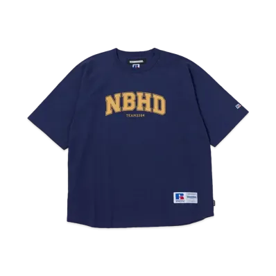 NEIGHBORHOOD x RUSSELL ATHLETIC . Crewneck SS "Navy"