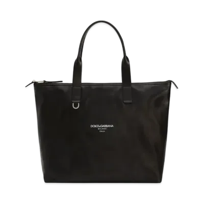 DOLCE&GABBANA Medium Calfskin Shopper "Black"