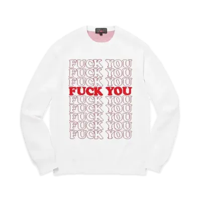 Supreme x HYSTERIC GLAMOUR Fuck You Sweater "White"