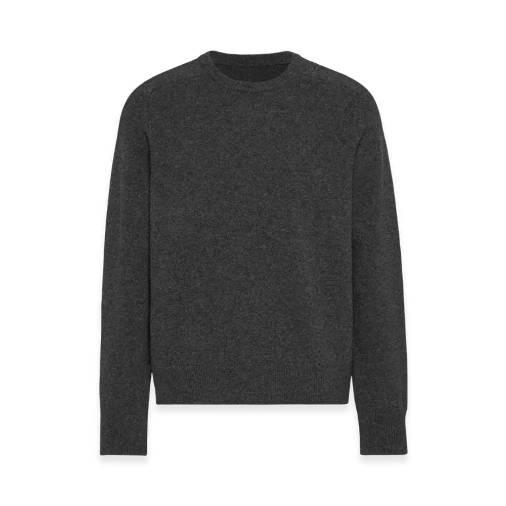 Maison Margiela Men's Washed Lambswool Sweater "Charcoal"