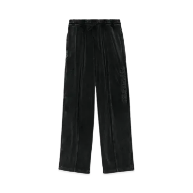 Alexander Wang Logo Velor Track Pants "Washed Pepper"