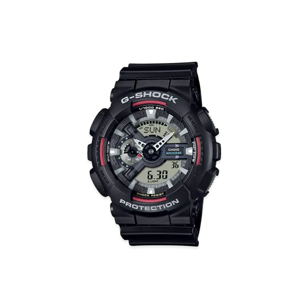 Casio G-Shock 110 Series Iconic Styles Ana-Digi M Watch "Black/Cmbi"
