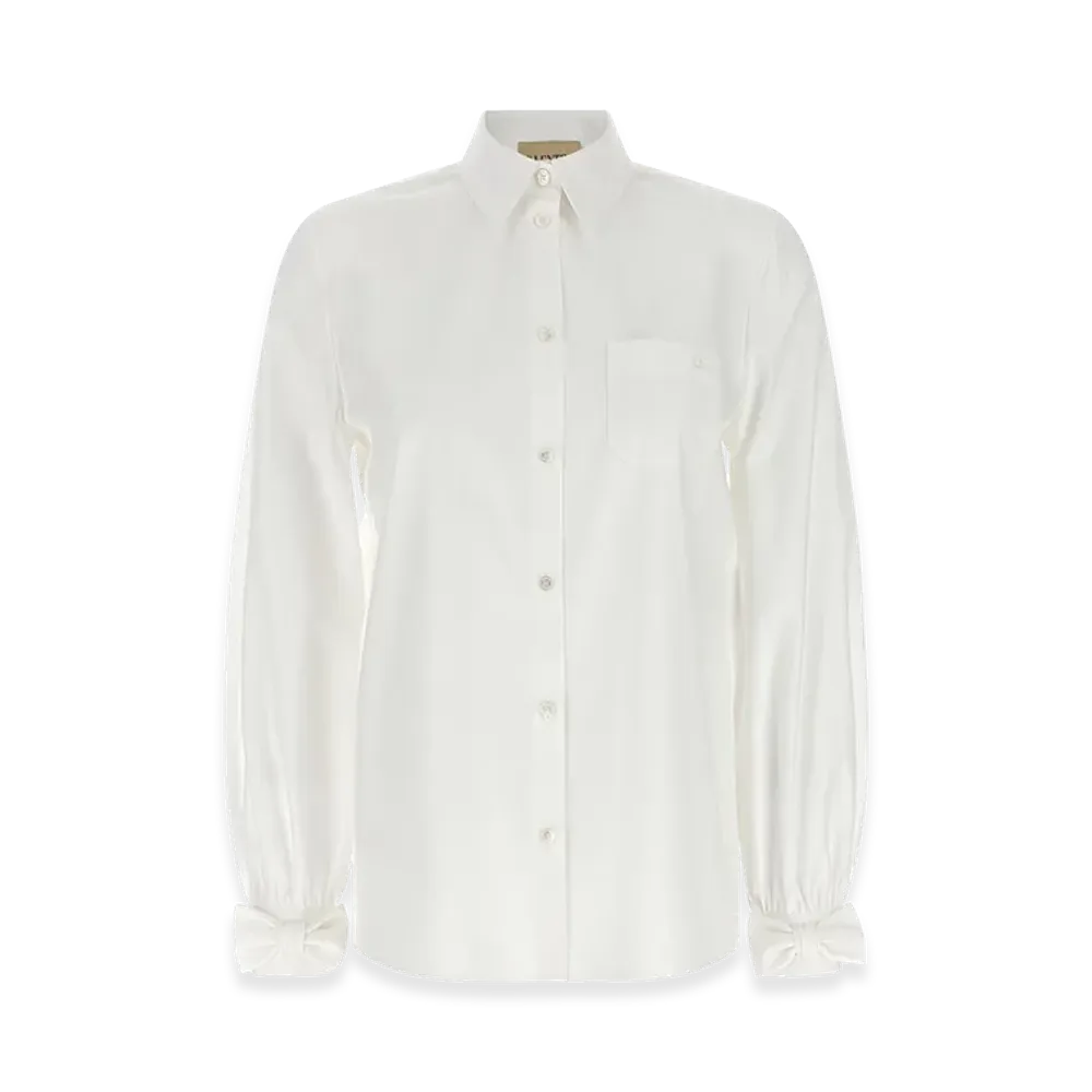 Valentino Women's Poplin Shirt "White"