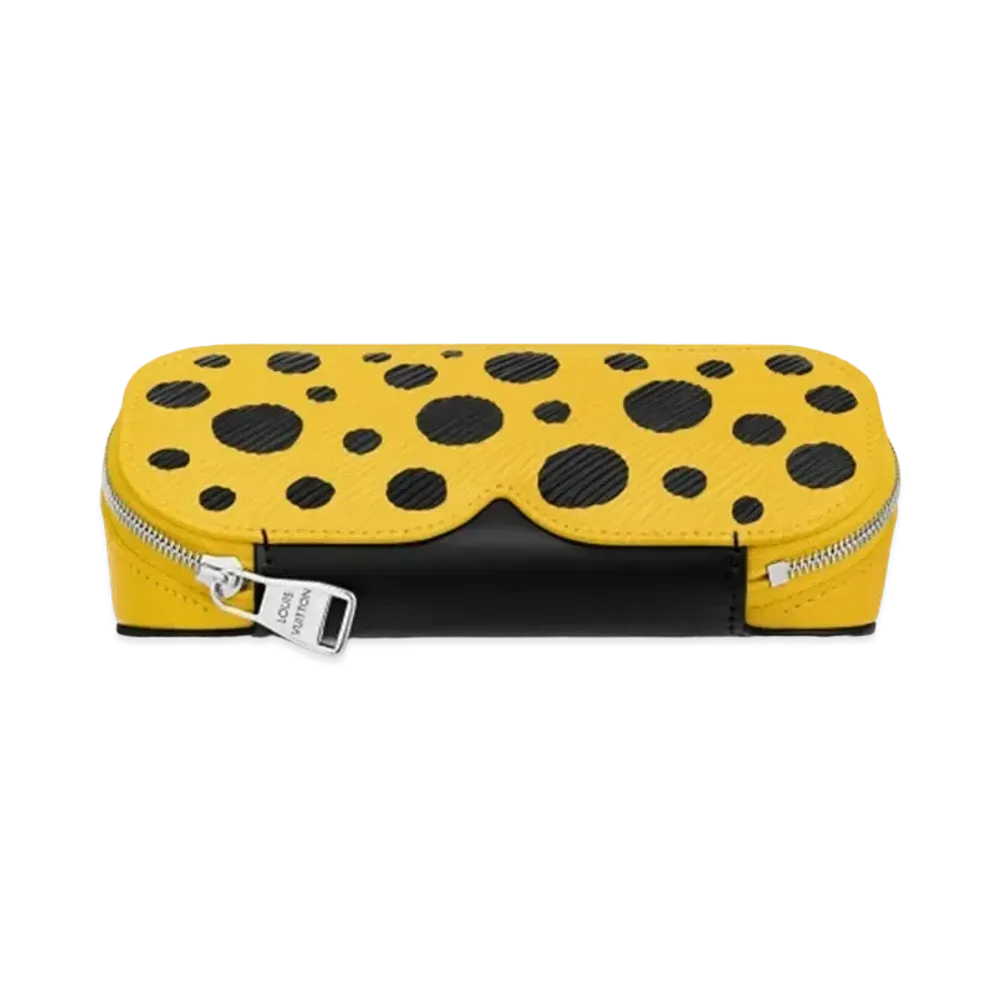Louis Vuitton x Yayoi Kusama Infinity Dots GM Sunglasses Pouch Epi Leather "Jaune/Noir"
