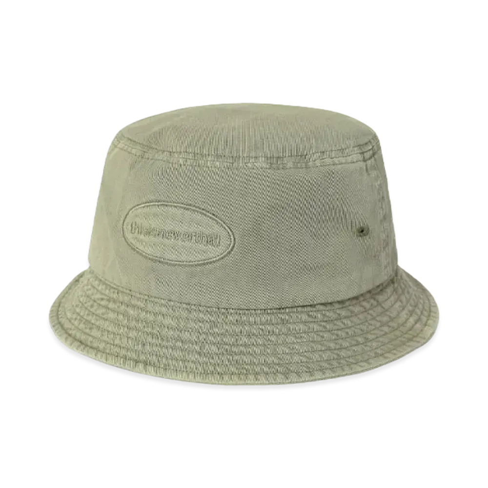 thisisneverthat Overdyed E/T-Logo Bucket Hat "Washed Green"