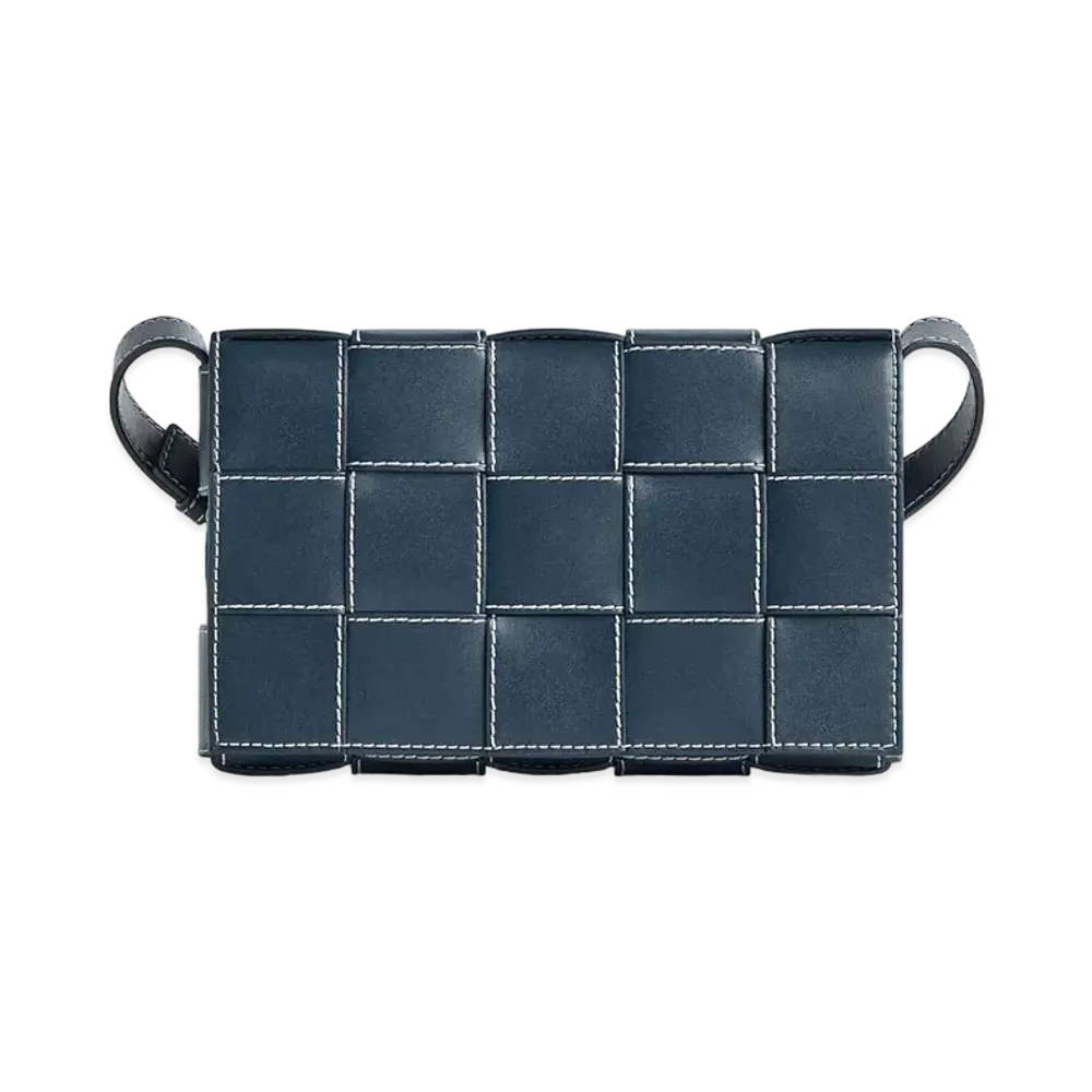 Bottega Veneta Cassette "Deep Blue/Natural"