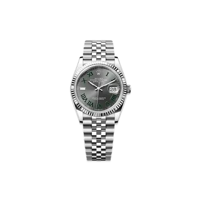 ROLEX Datejust 36 Oystersteel & White Gold "Grey"