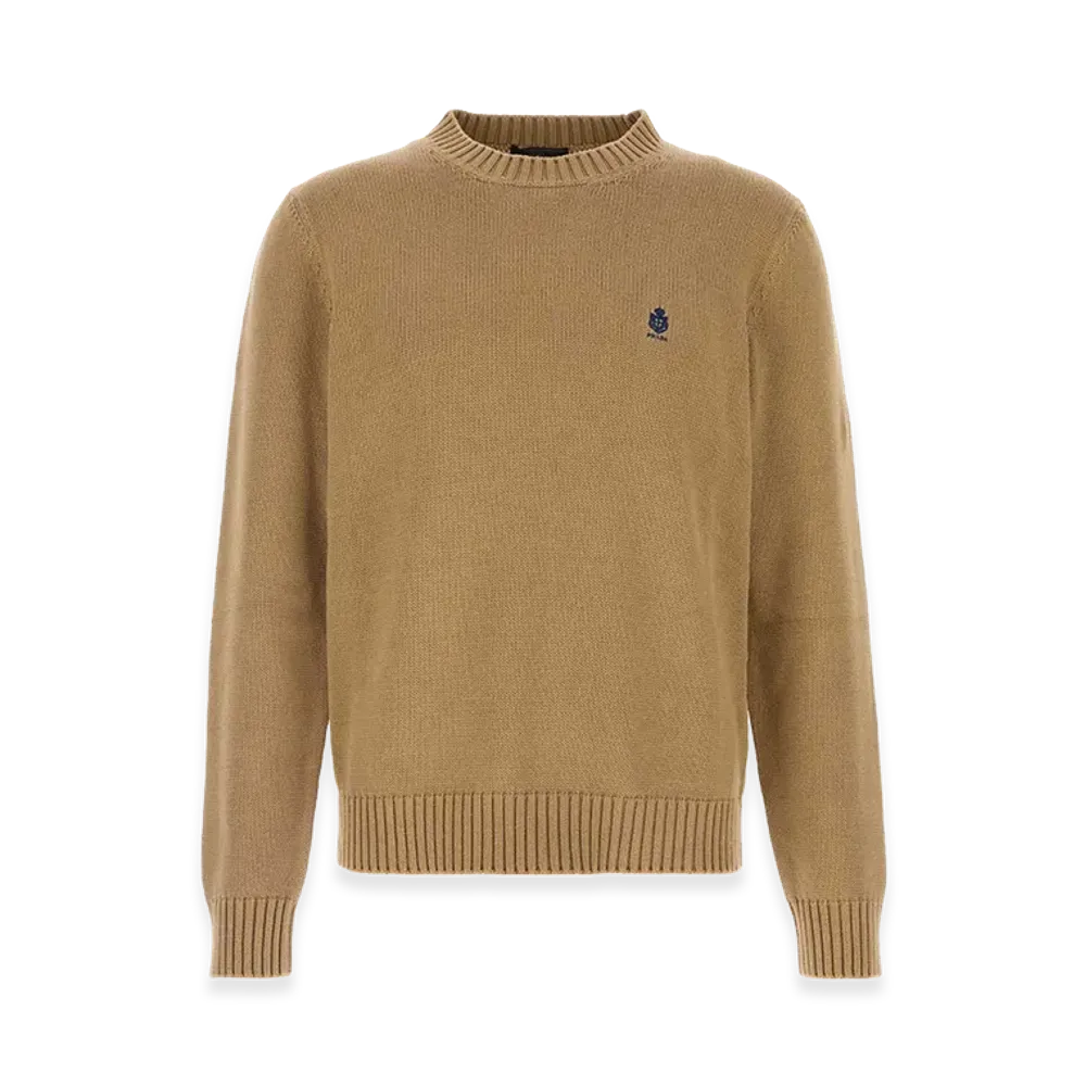 PRADA Cotton Sweater "Camel"