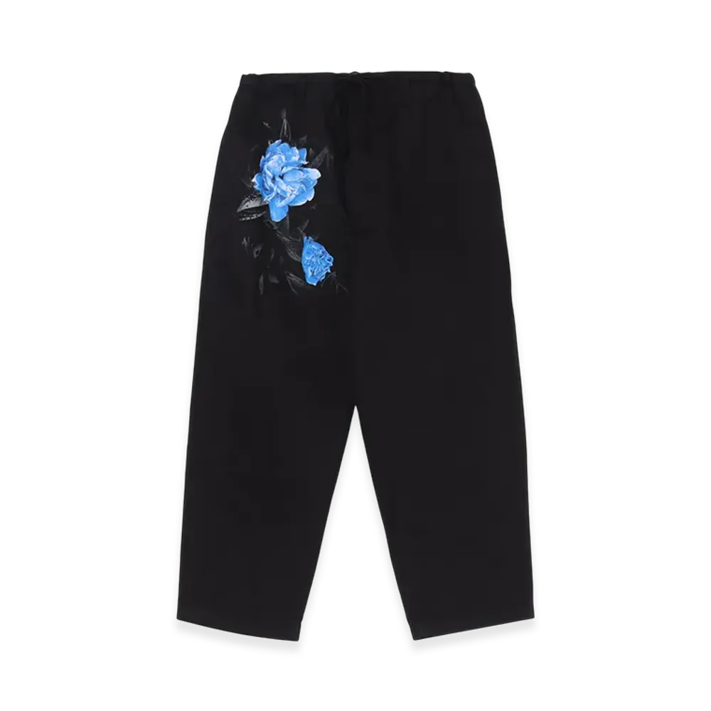 WILDSIDE YOHJI YAMAMOTO Cotton Chino Blue Rose Pants "Black"