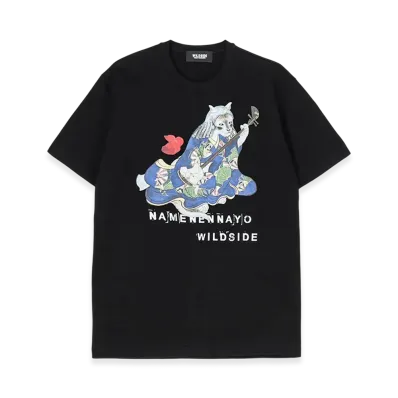 WILDSIDE YOHJI YAMAMOTO Neko Shamisen T-shirt "Black"