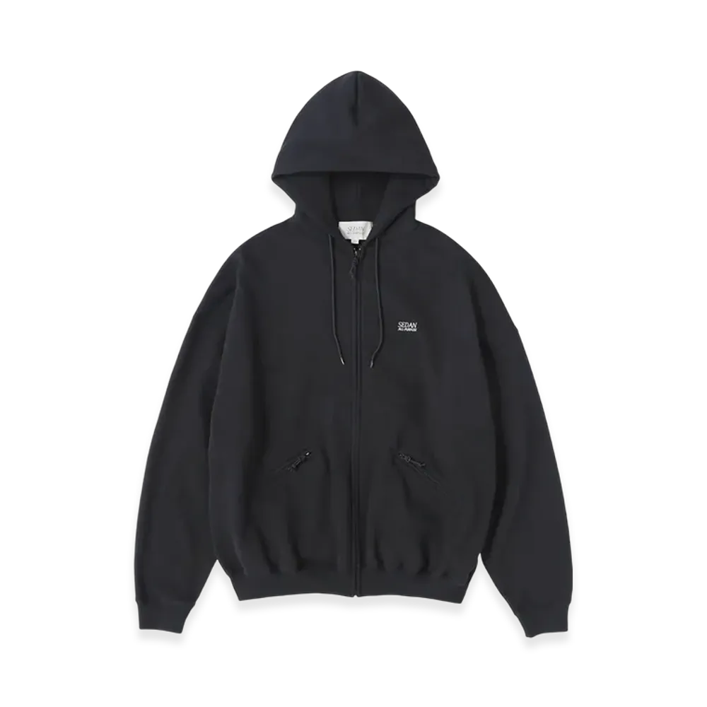 SEDAN ALL-PURPOSE OG Logo Full Zip Hoodie "Black"
