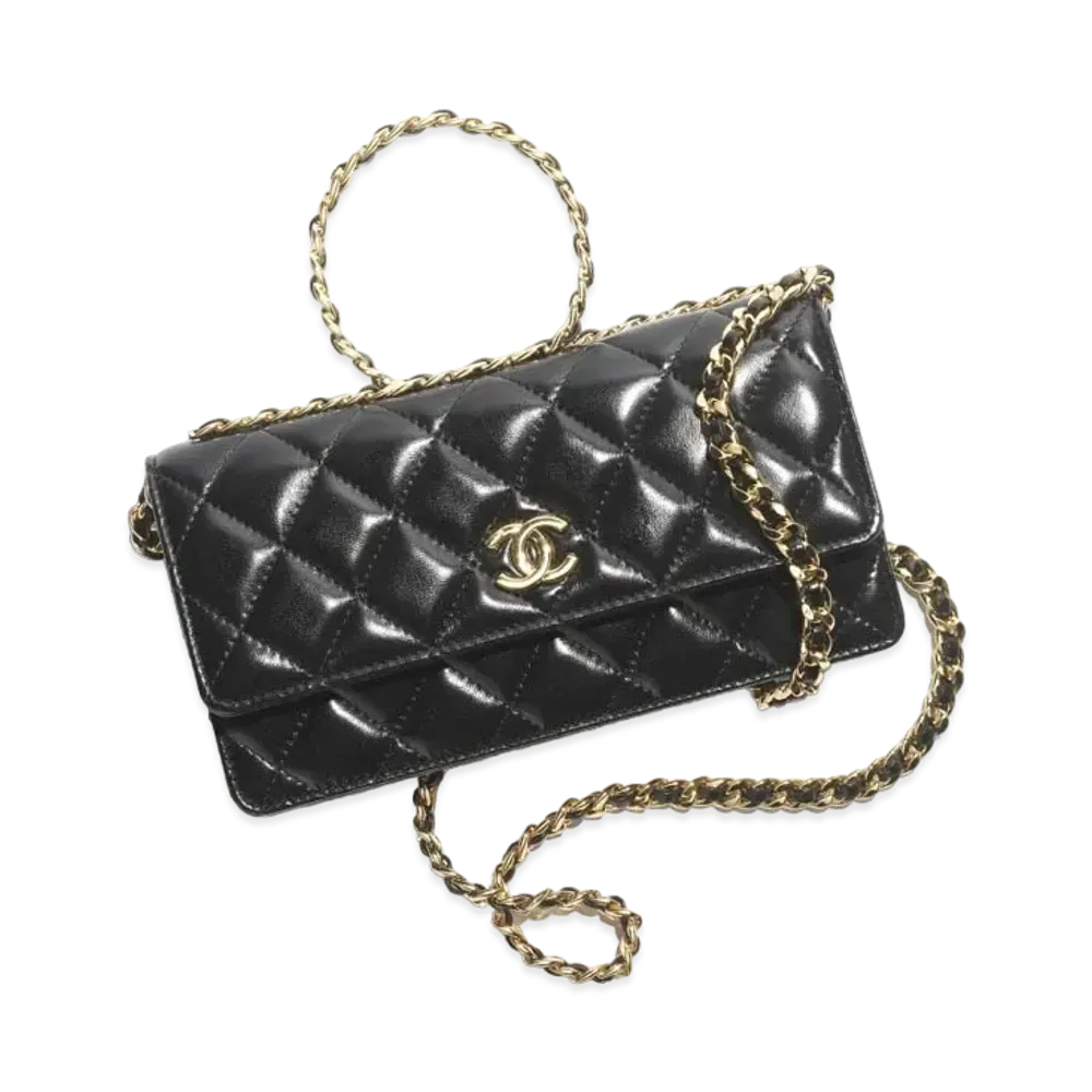 CHANEL Clutch with Chain Lambskin "Black"