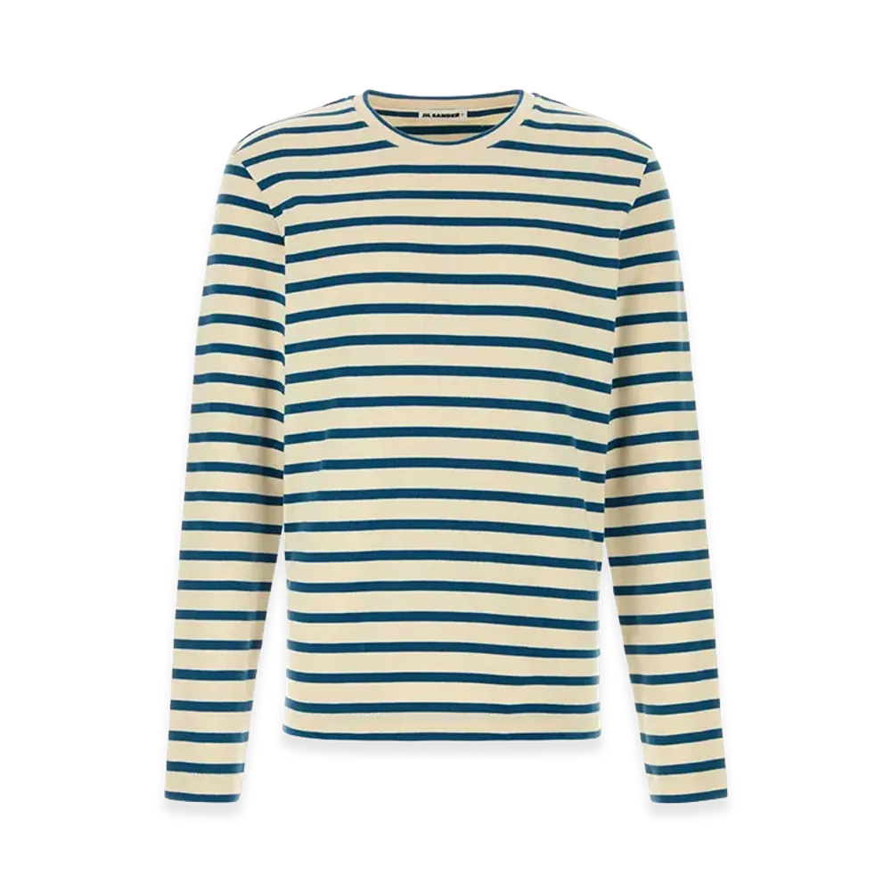 Jil Sander Embroidered Cotton T-Shirt "White"