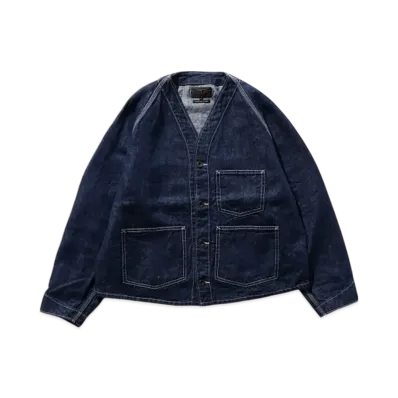 BEAMS Engineer Jacket Twill Linen "Indigo"