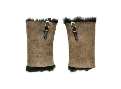 OUR LEGACY Liner Cuff "Smoky Black Dry Shearling"