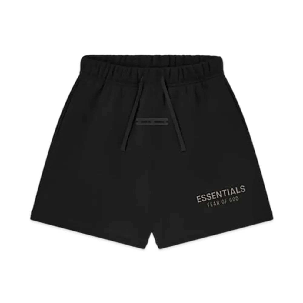 FEAR OF GOD ESSENTIALS Kids Classic Fleece Sweatshort "Jet Black"