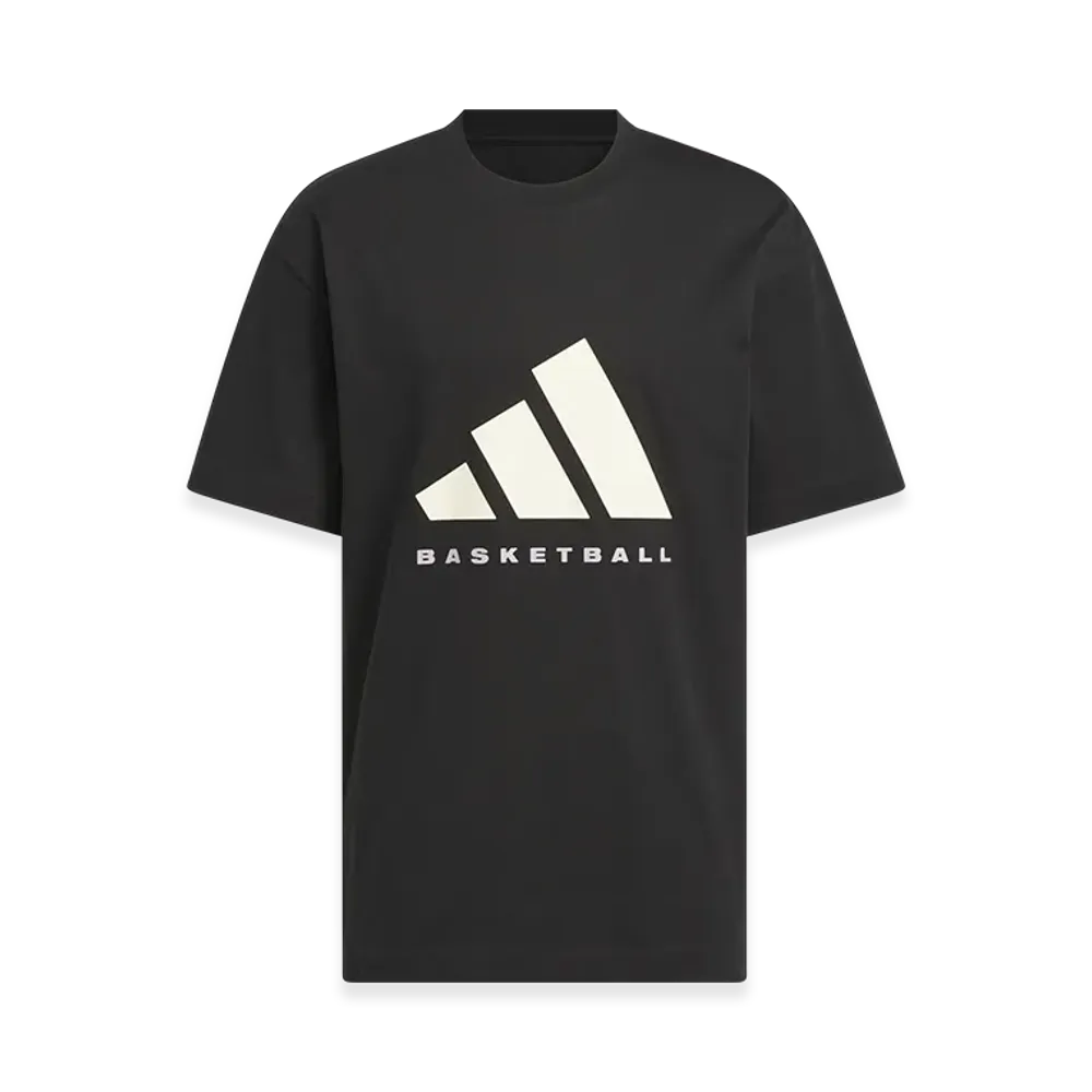 adidas adidas Basketball Short-Sleeve T-Shirt (Gender Neutral) "Black/Chalk White"