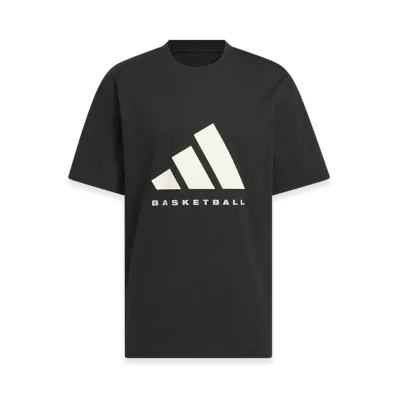 adidas adidas Basketball Short-Sleeve T-Shirt (Gender Neutral) "Black/Chalk White"