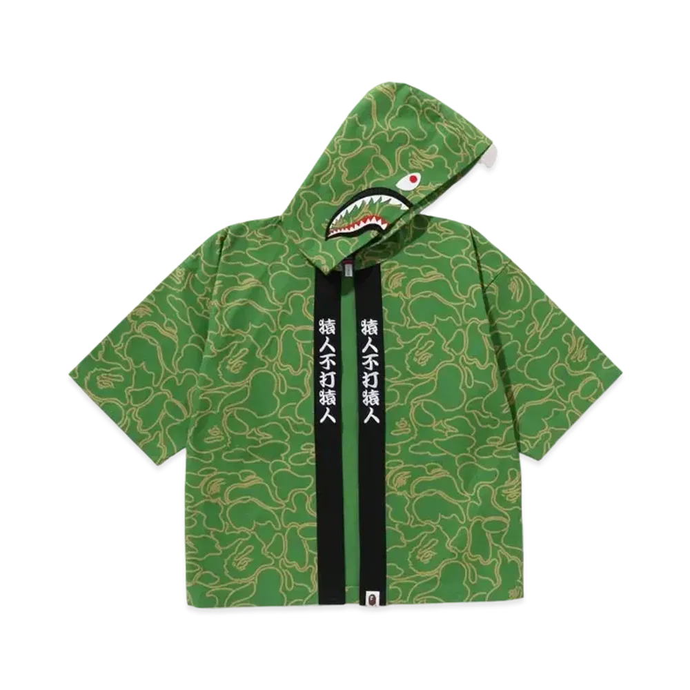 A BATHING APE 30th Anniversary Shark Kimono Jacket "Green"