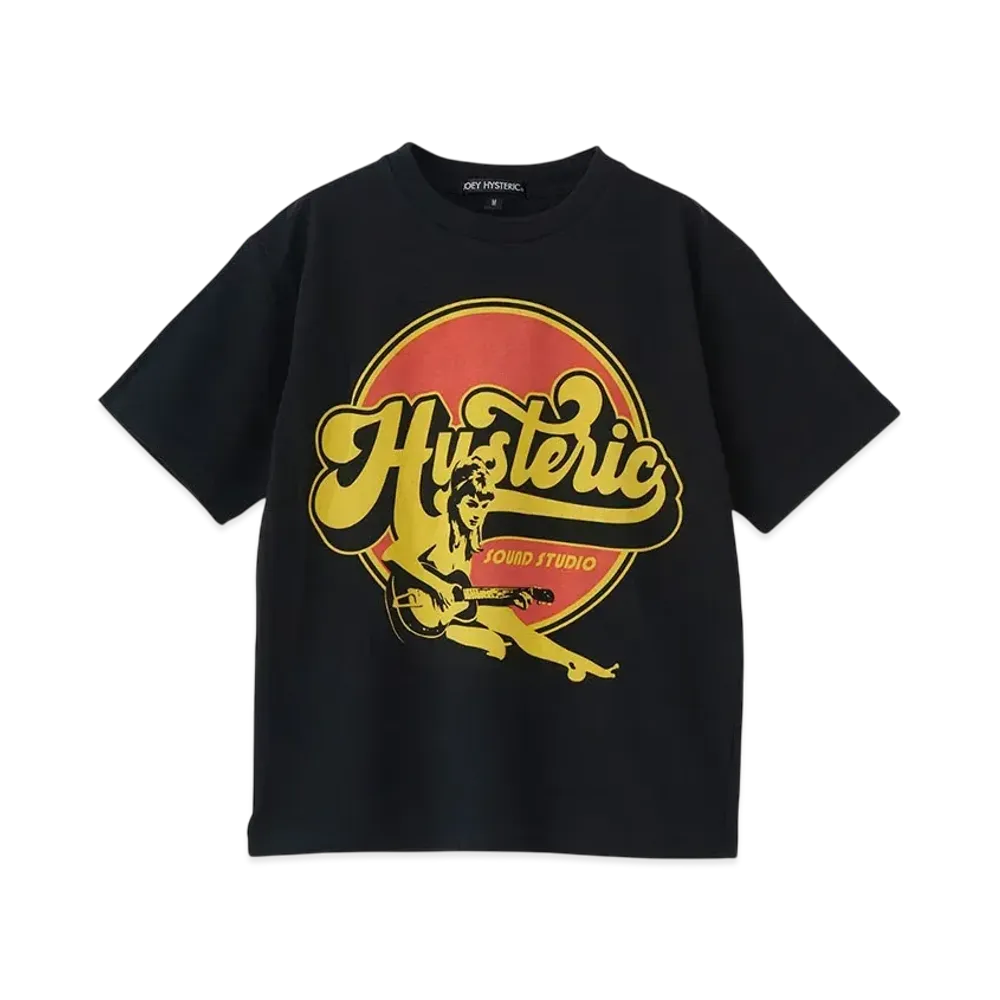 HYSTERIC GLAMOUR Kids Item Hysteric Sound Studio T-Shirt "Black"