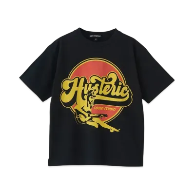 HYSTERIC GLAMOUR Kids Item Hysteric Sound Studio T-Shirt "Black"