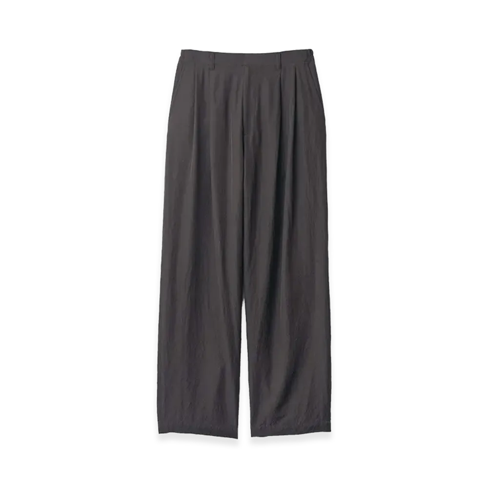 ssstein Wool Silk Wide Easy Trousers "Dark Charcoal"