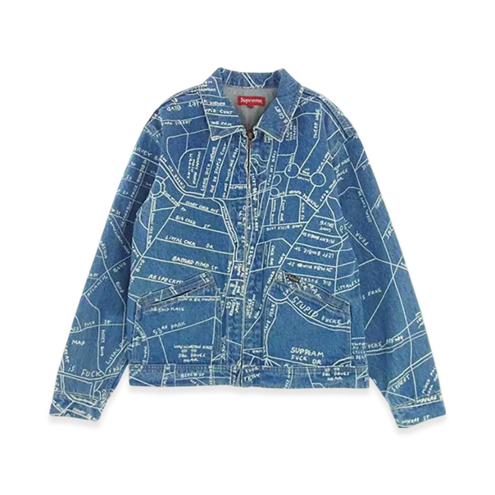 Supreme Gonz Map Work Jacket "Denim"