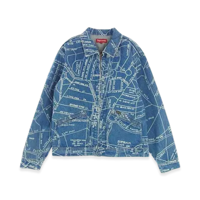 Supreme Gonz Map Work Jacket "Denim"