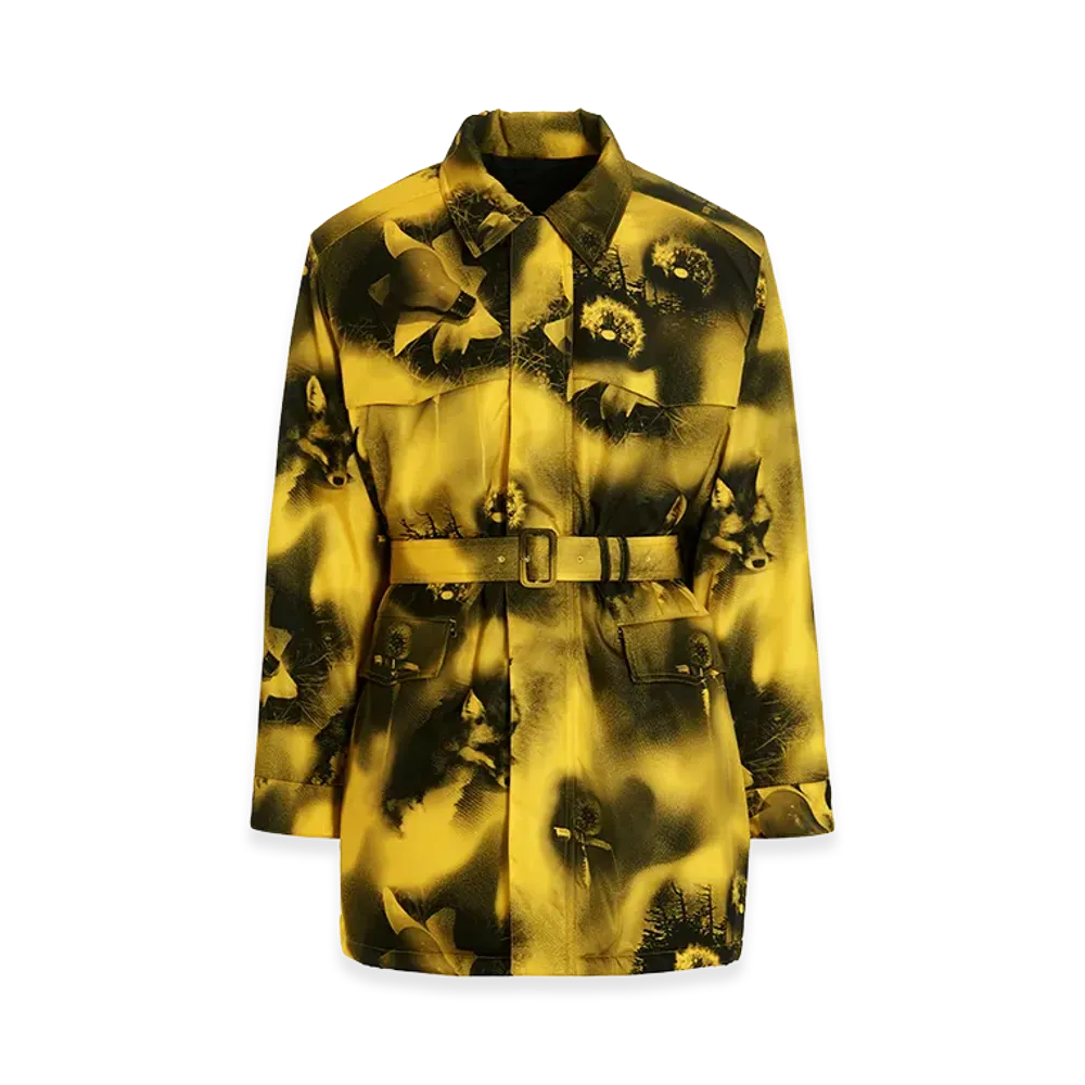 PRADA Re-Nylon Printed Coat "Yellow"