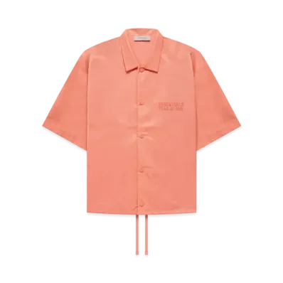 FEAR OF GOD ESSENTIALS SS Nylon Shirt "Coral"