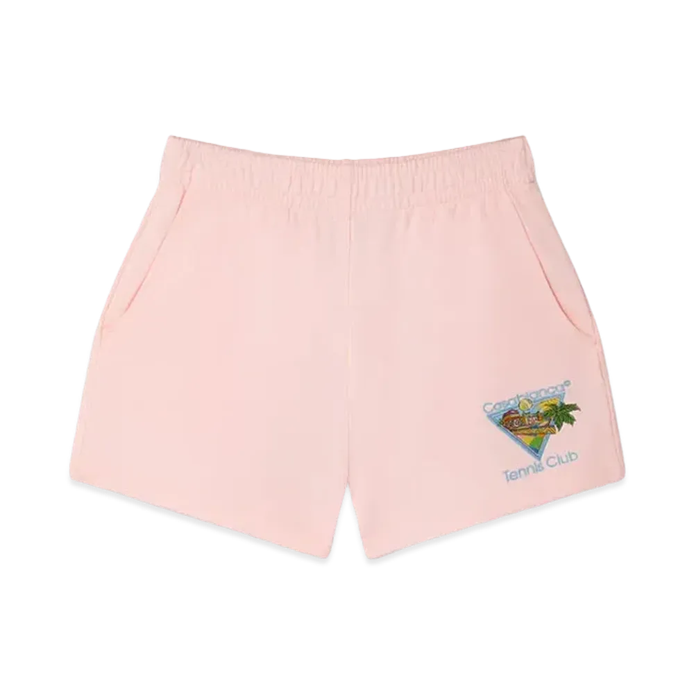 Casablanca Afro Cubism Tennis Club Sweatshorts "Pink"