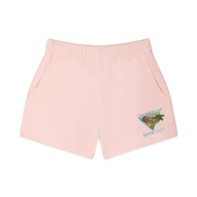 Casablanca Afro Cubism Tennis Club Sweatshorts "Pink"
