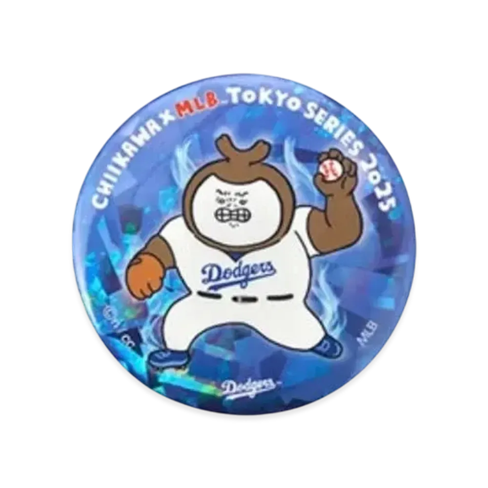 MLB x Chiikawa Tokyo Series Hologram Badge Kabutomushi(Large) "Blue"