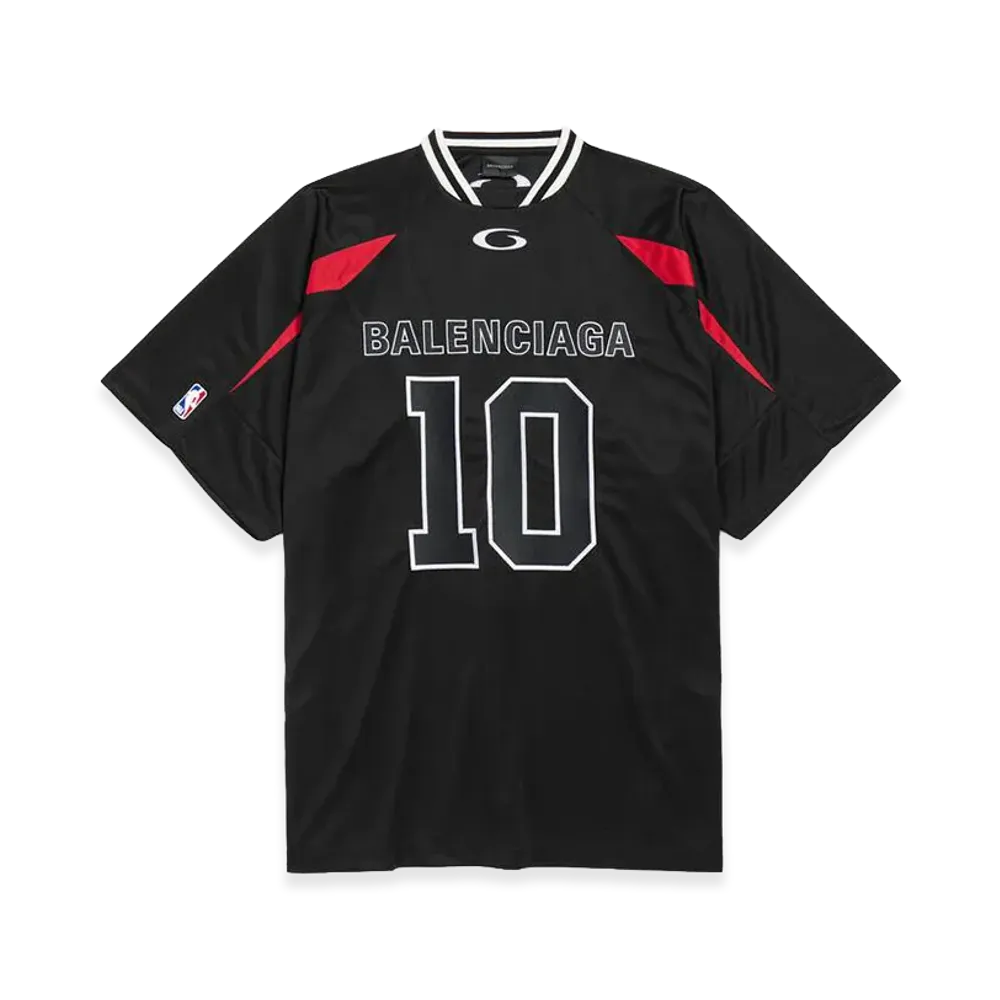 BALENCIAGA x NBA Collaboration Oversized T-Shirt "Black/Multicolor"