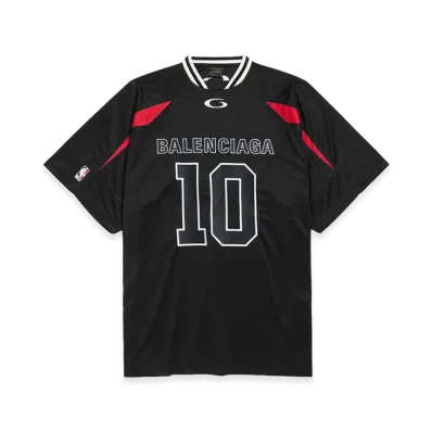 BALENCIAGA x NBA Collaboration Oversized T-Shirt "Black/Multicolor"
