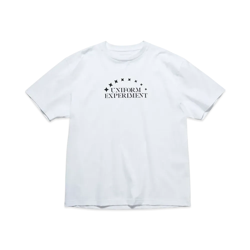 uniform experiment Stencil Logo Tee "White"