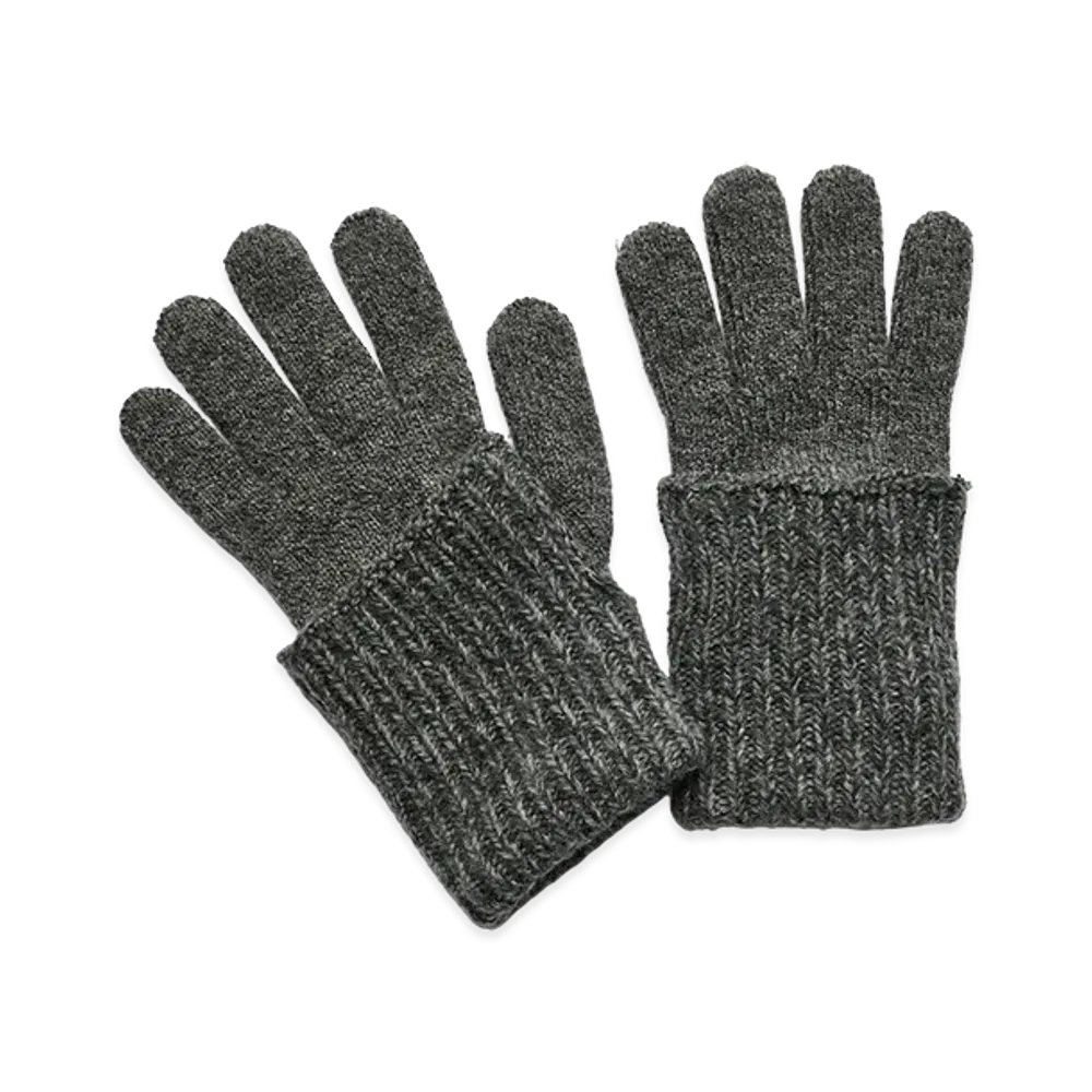 OUR LEGACY Women's Fold Gloves "Slub Twisted Ash Grey Wool"