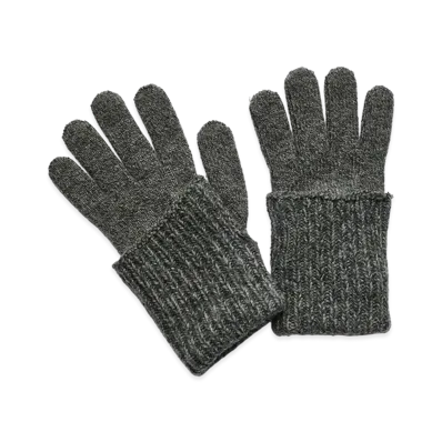 OUR LEGACY Women's Fold Gloves "Slub Twisted Ash Grey Wool"