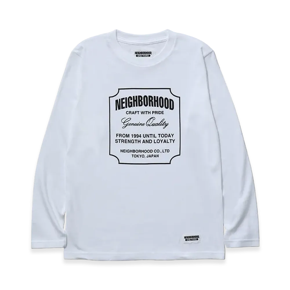 NEIGHBORHOOD Ot. Tee LS-6 "White"