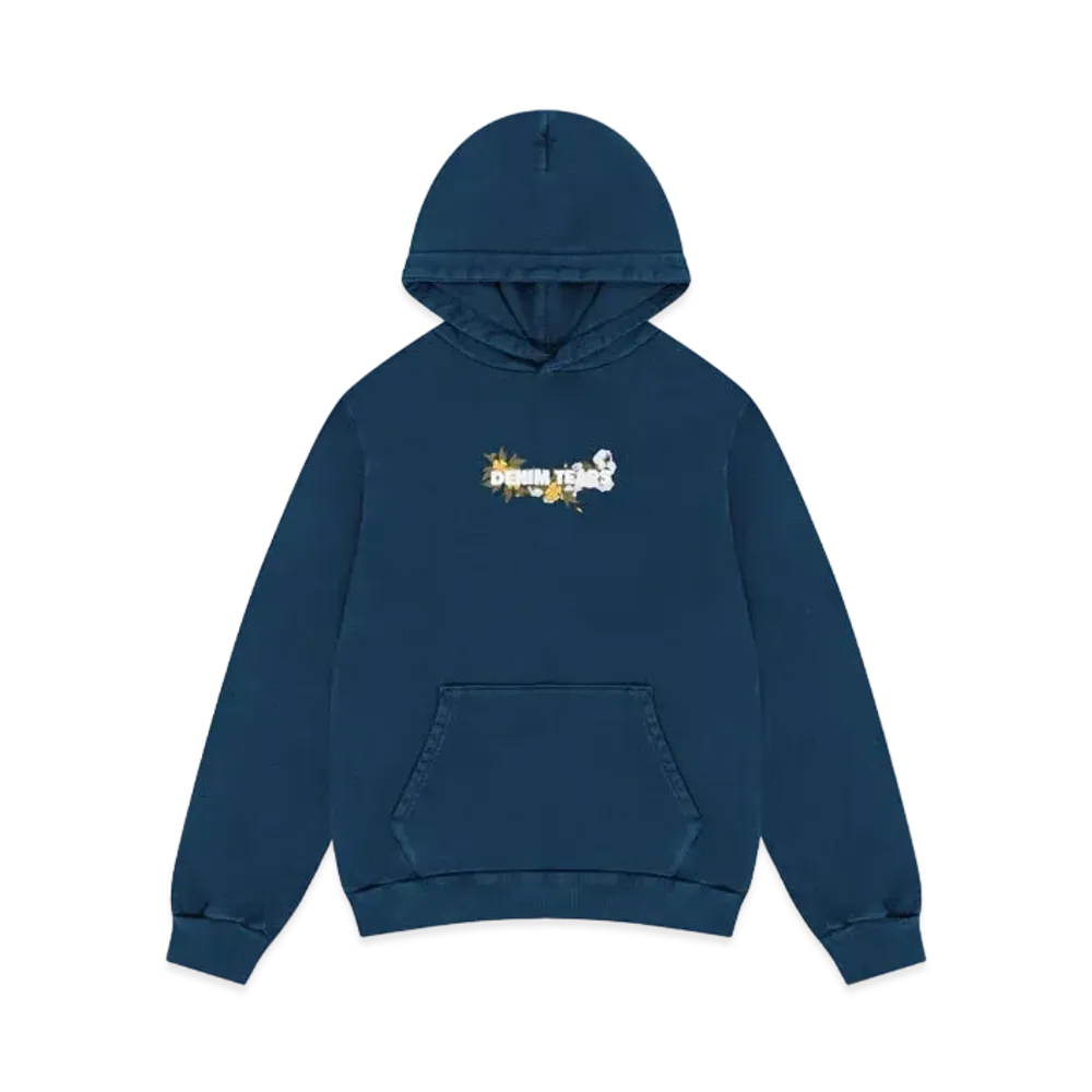 DENIM TEARS Embroidered Logo Hoodie "Navy"