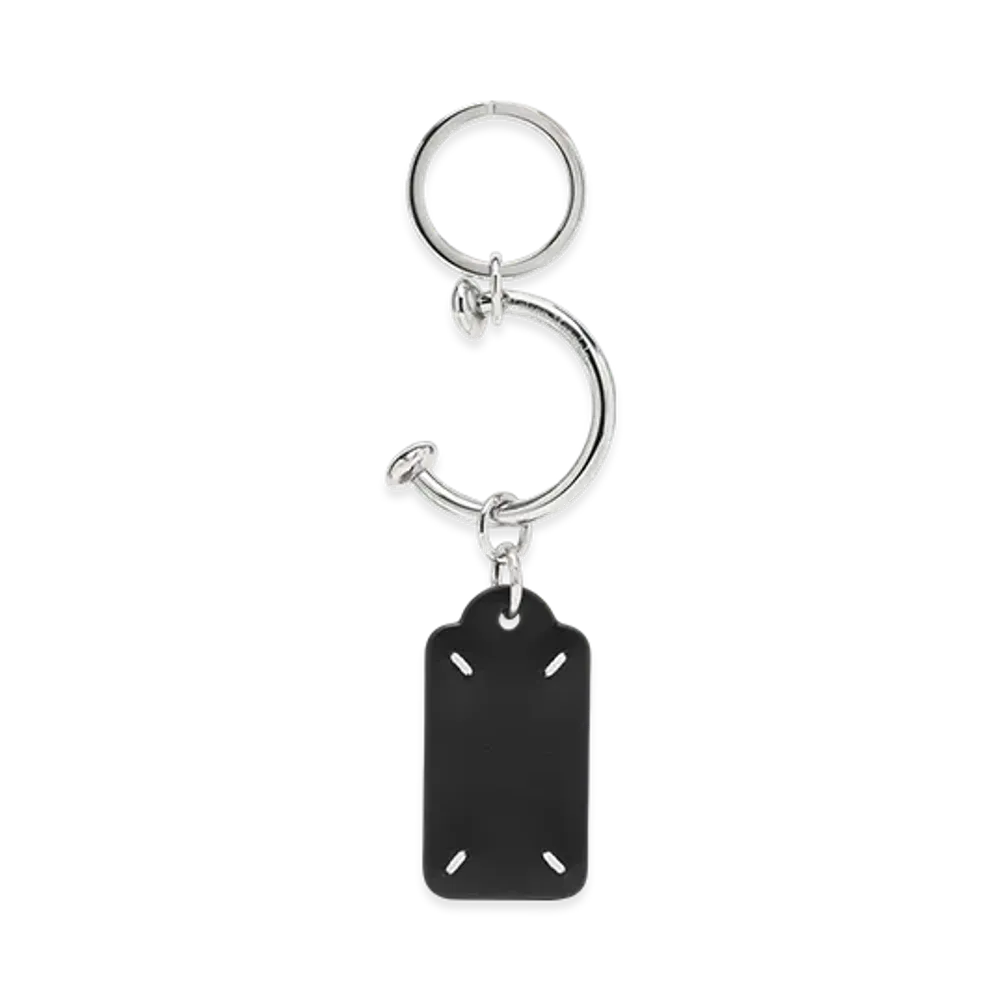 Maison Margiela Four Stitches Circle Keyring "Black"