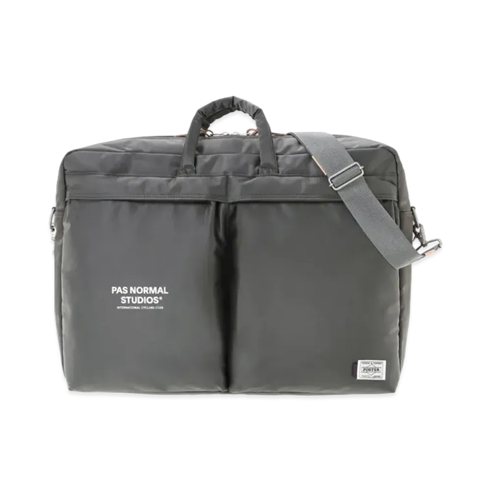 PORTER x PAS NORMAL STUDIOS 2Way Briefcase "Gray"