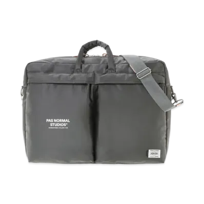 PORTER x PAS NORMAL STUDIOS 2Way Briefcase "Gray"