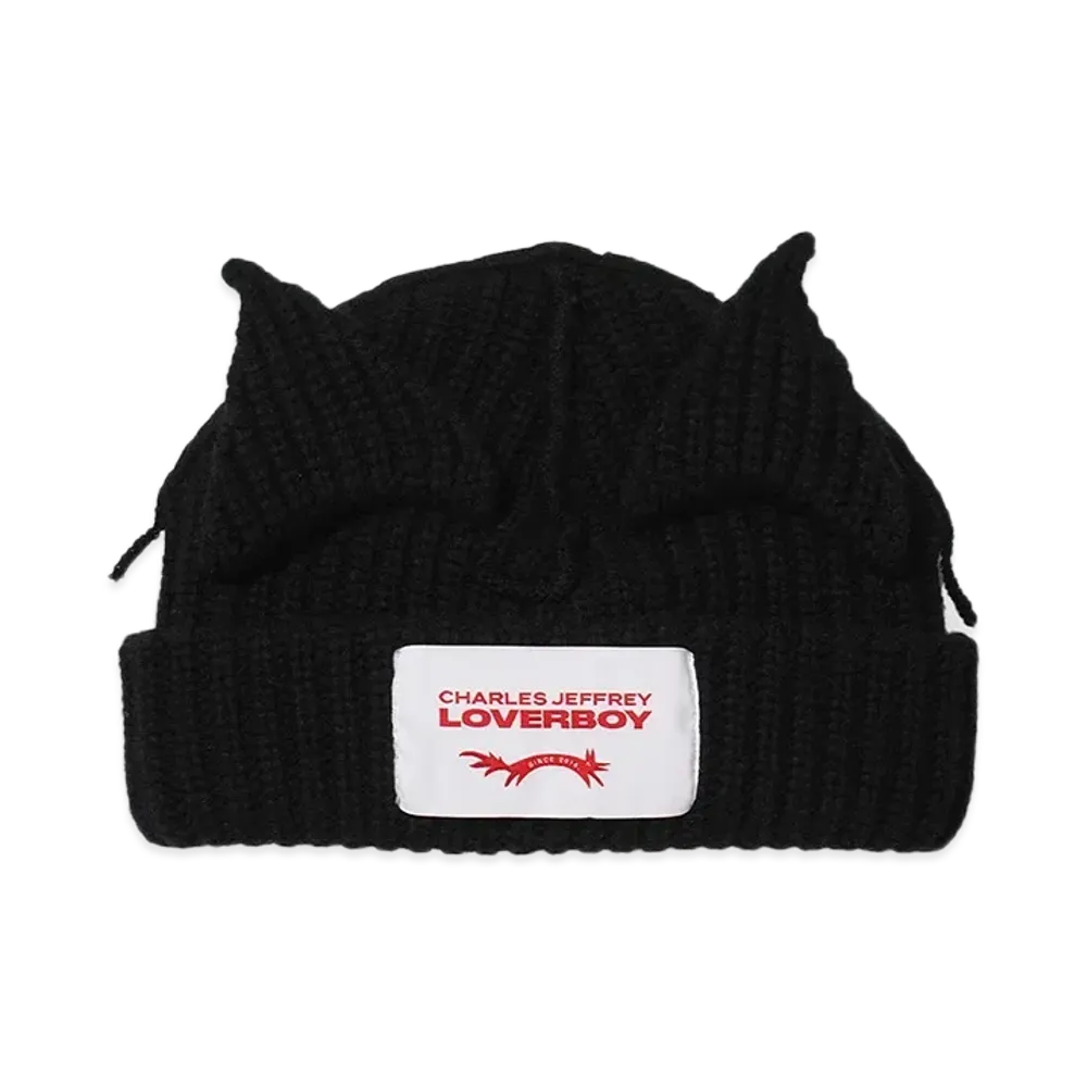 Charles Jeffrey Loverboy CHUNKY EARS BEANIE "BLACK"