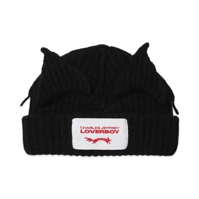 Charles Jeffrey Loverboy CHUNKY EARS BEANIE "BLACK"