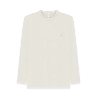 Chrome Hearts Letter Waffle Thermal L/S T-Shirt "White"