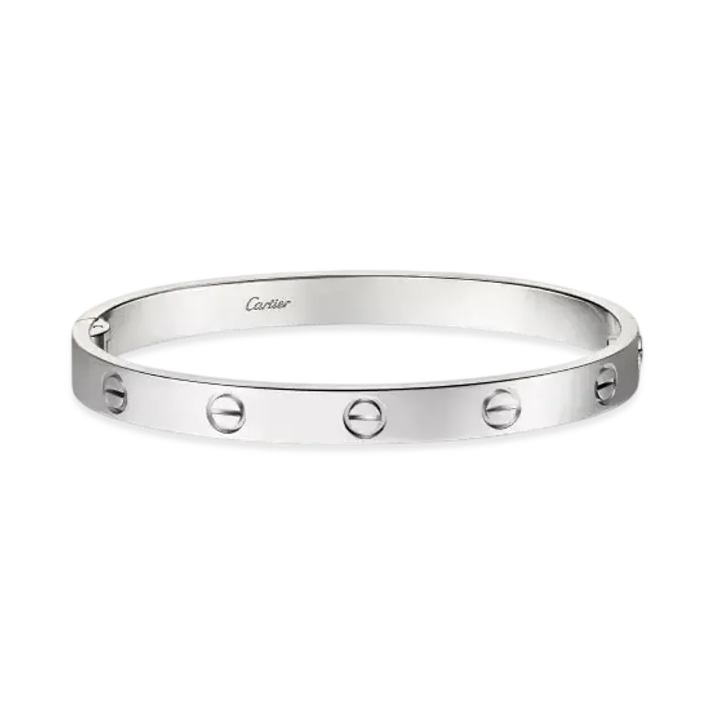 Cartier Love Bracelet Single-Screw Closure Classic Model "White Gold"