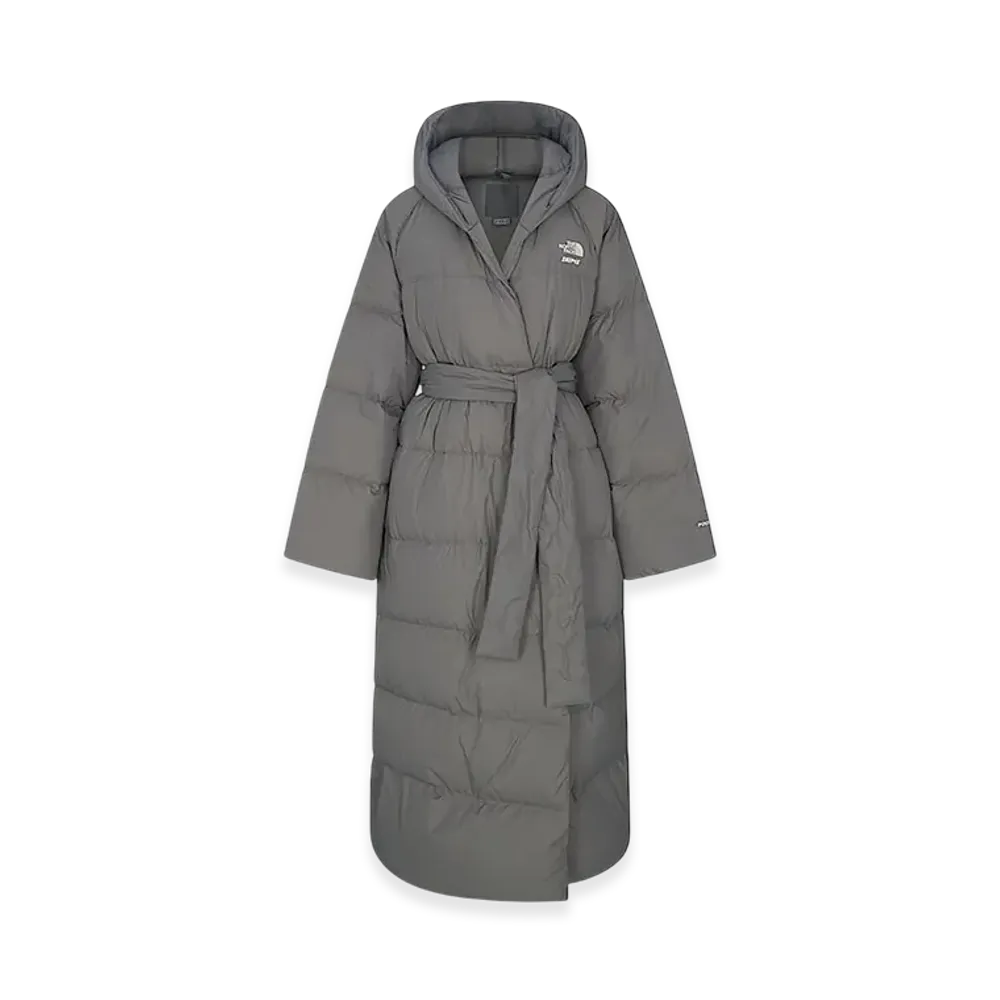 The North Face x SKIMS Women's Nuptse Wrap Parka "SK Gunmetal"