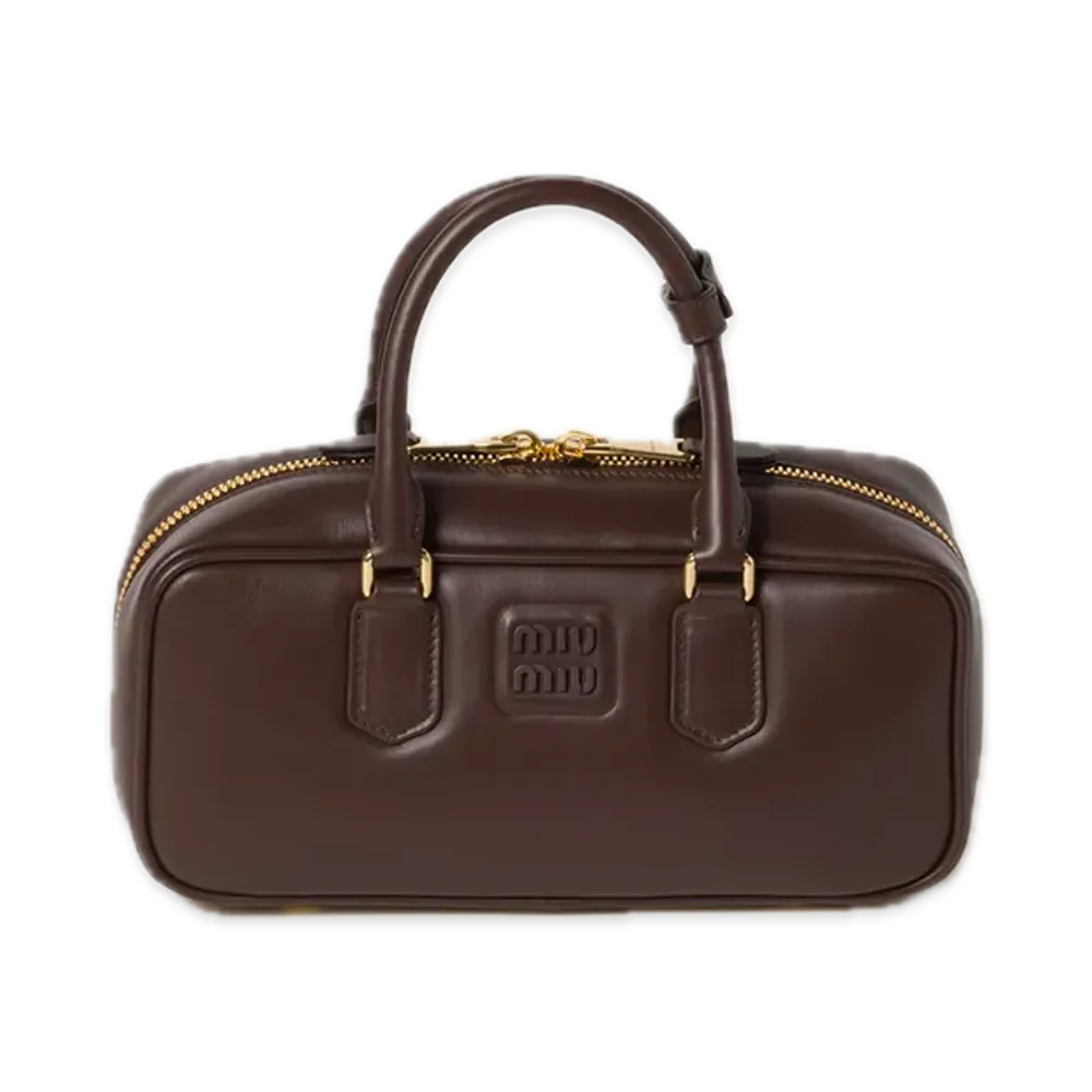 MIU MIU Arcadie Leather Bag "Brown"